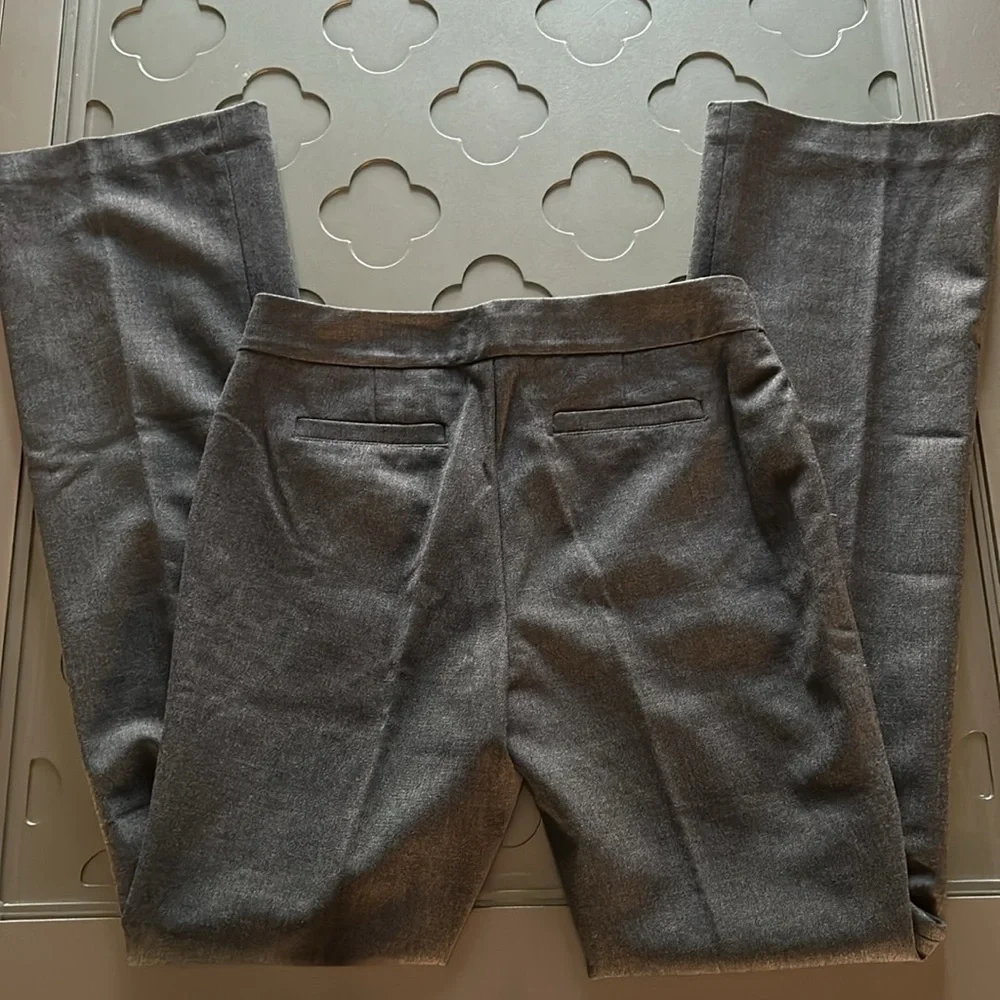 KATE SPADE New York Ali Flared Trousers Gray Wool Blend Pant Size 4 Women’s